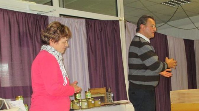 Brigitte und Dieter Hoffmann beim Vortrag