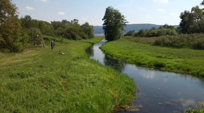 Berga-Kelbra Blick Nebenhelme abwa?rts nach Su?dosten mit Einmu?ndung Kuhriethgraben in Richtung Talsperre Kelbra&Kyffha?user