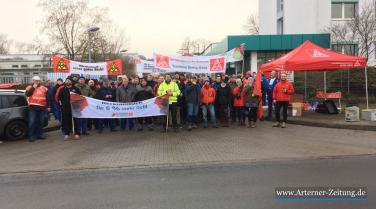 Warnstreik in Wiehe