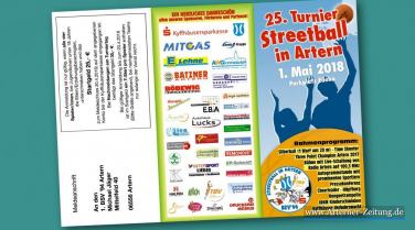 Streetbasketballturnier - Anmeldeflyer