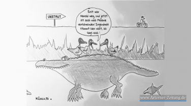 Kein Scherz: Krokodil in der Unstrut vermutet
