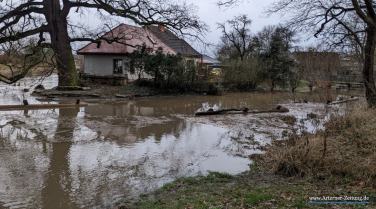 Helme-Hochwasser - Lage am Stausee Kelbra
