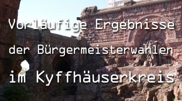 Vorläufige Ergebnisse der Bürgermeisterwahlen im Kyffhäuserkreis
