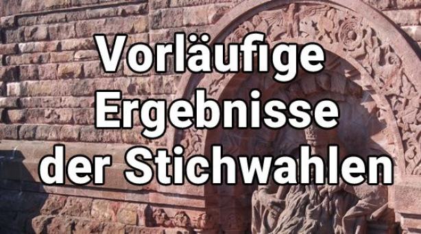 Vorläufige Ergebnisse der Stichwahlen