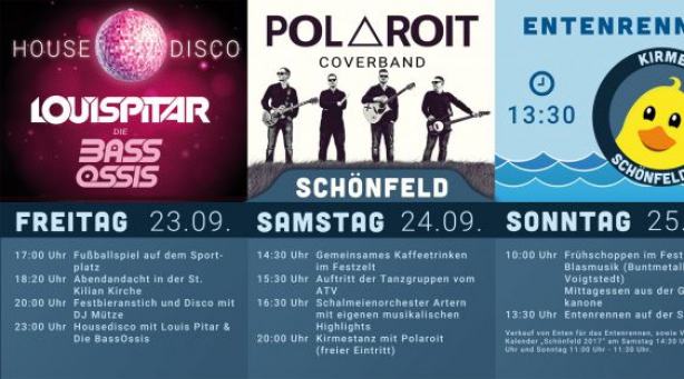 Programm Kirmes Schönfeld 2016