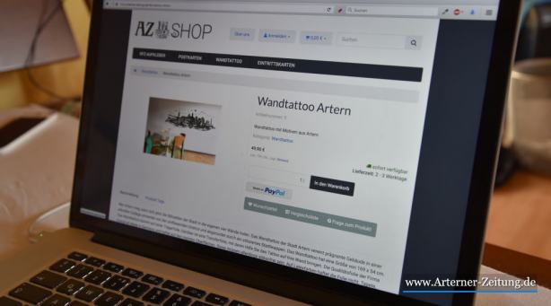 Zeitung startet Onlineshop