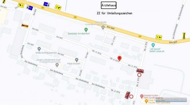 Straße der RTS gesperrt