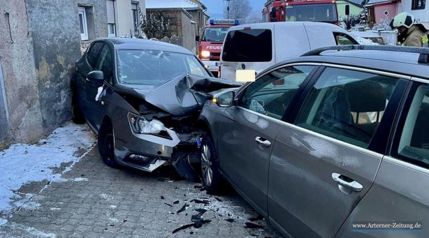 Unfall in der Burghardtstraße Wiehe