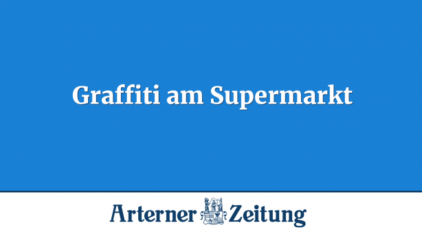  Graffiti am Supermarkt