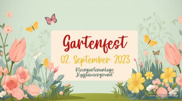 Einladung zum Gartenfest 2023