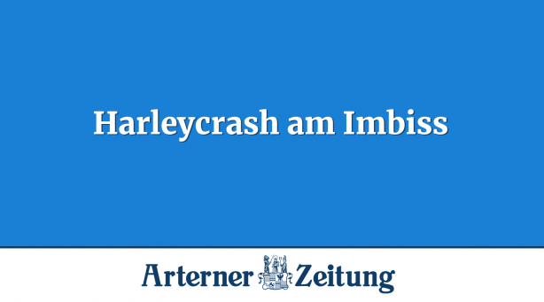 Harleycrash am Imbiss