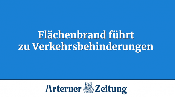 Flächenbrand führt zu Verkehrsbehinderungen
