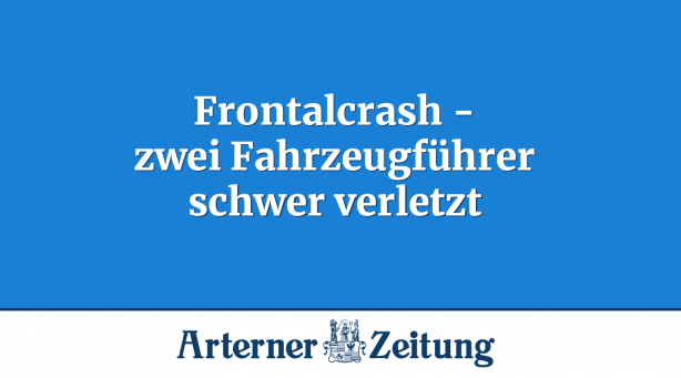 Frontalcrash - zwei Fahrzeugführer schwer verletzt