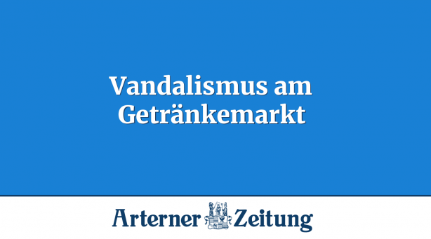 Vandalismus am Getränkemarkt