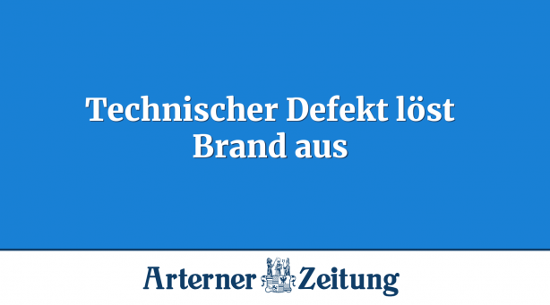 Technischer Defekt löst Brand aus