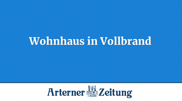 Wohnhaus in Vollbrand
