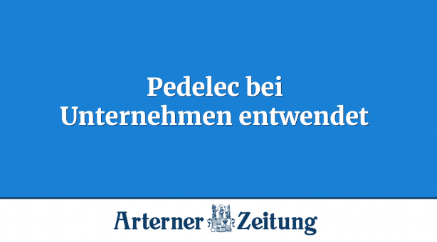 Pedelec bei Unternehmen entwendet