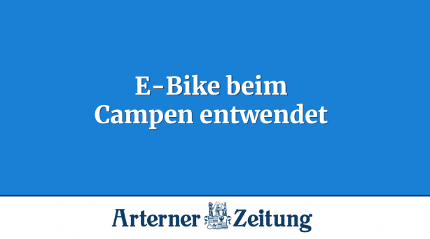 E-Bike beim Campen entwendet