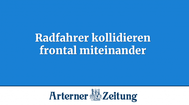 Radfahrer kollidieren frontal miteinander