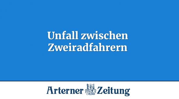 Unfall zwischen Zweiradfahrern