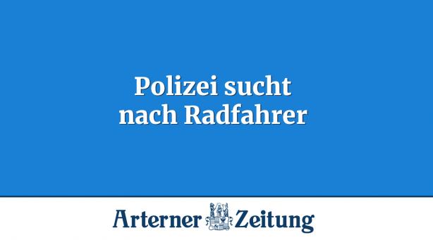 Polizei sucht nach Radfahrer