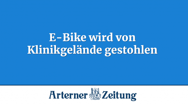 E-Bike wird von Klinikgelände gestohlen