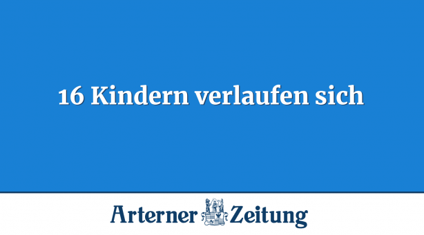 16 Kindern verlaufen sich