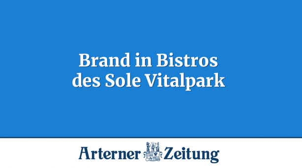 Brand in Bistros des Sole Vitalpark