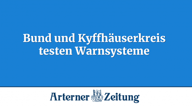 Bund und Kyffhäuserkreis testen Warnsysteme