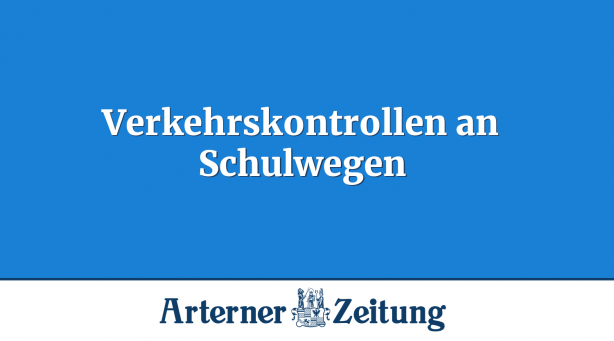 Verkehrskontrollen an Schulwegen
