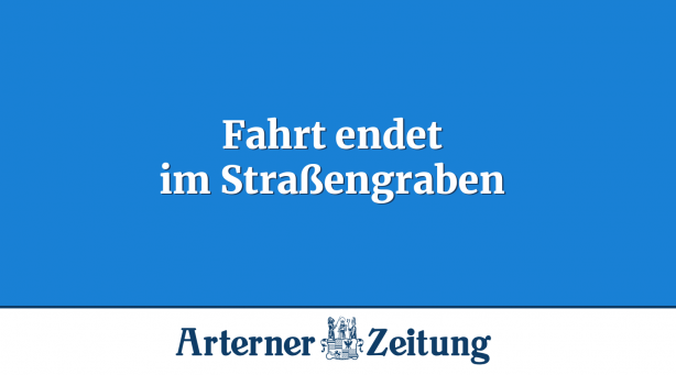 Fahrt endet im Straßengraben