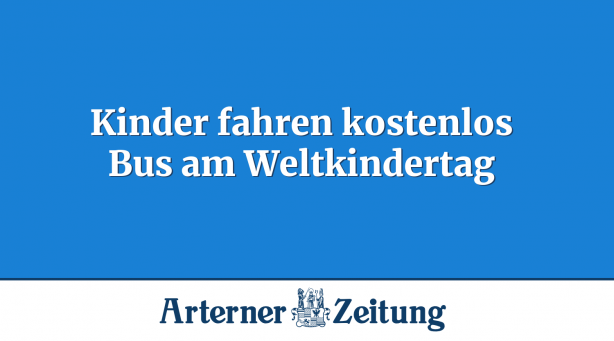 Kinder fahren kostenlos Bus am Weltkindertag