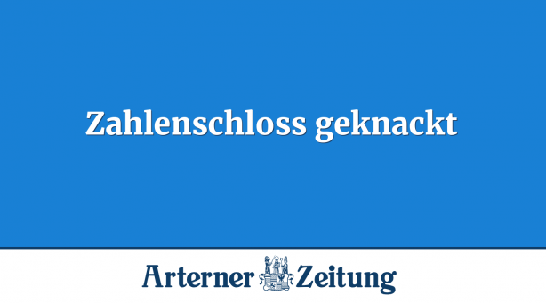 Zahlenschloss geknackt