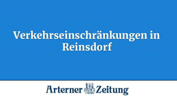 Verkehrseinschränkungen in Reinsdorf