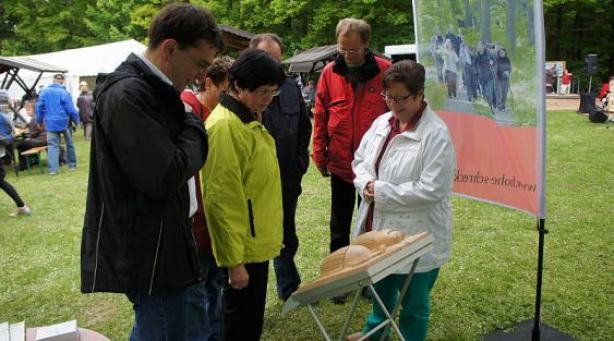 Ministerpräsidentin Lieberknecht auf dem Kammerforst