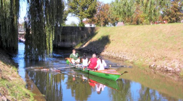 Rudern auf der Unstrut im September