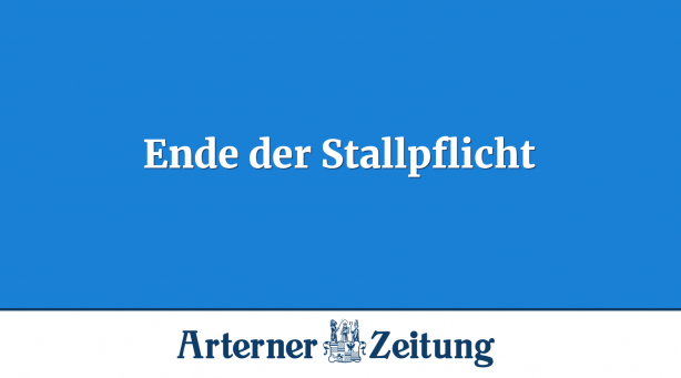 Ende der Stallpflicht